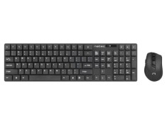 Kit birou negru wireless NATEC USB A US layout 10m