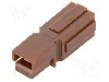 Conector alimentare DC, 0,6kV, 1 pini, seria Powerpole&reg; PP15/45, {{Dimensiune pin}}. ANDERSON POWER PRODUCTS - 1327G21
