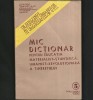 UTC - MIC DICȚIONAR PENTRU EDUCAȚIA MATERIALIST-ȘTIINȚIFICĂ, UMANIST-REVOLUȚIONARĂ A TINERETULUI - UNIUNEA TINERETULUI COMUNIST 1985