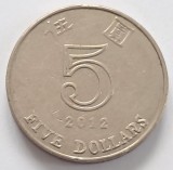 Hong Kong, 5 Dollars 2012