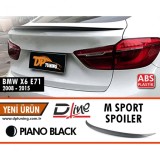 Spoiler spate BMW X6 E71 2008-2015, ABS negru pian, stil sport