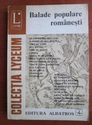 Balade populare romanesti foto