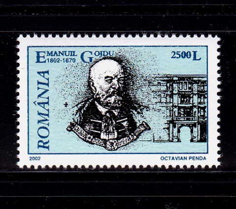 ✅ RO 2002 LP 1578 &quot; Oameni de seama -Emanuil Gojdu&quot; , serie , MNH