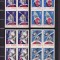 ROMANIA 1966 LP 632 COSMONAUTICA BLOCURI DE 4 TIMBRE MNH