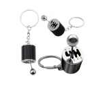 Breloc metalic pentru chei cutie de viteze, 5 x 2.5 cm, negru, Lean 26208