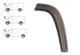 Segment reparatie aripa fata Mercedes 406-613 / O 309 din 1977-1985 Partea Stanga, punte fata partea din SPATELE rotii, element exterior, Rapid
