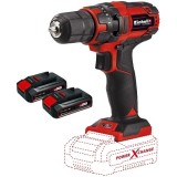 Einhell TC-CD 18/35 Li PXC + Twinpack CB - Masina de gaurit si insurubat 35 Nm + Set 2 acumulatori Li-Ion 18 V 2.5 Ah