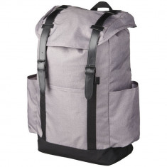 Rucsac Laptop, Everestus, TS, 16 inch, poliester 600D, gri, saculet de calatorie si eticheta bagaj incluse foto