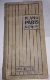 Cumpara ieftin CY - &quot;Harta Planul Paris Parisului in 12 Sectiuni&quot; HACHETTE / interbelica RARA