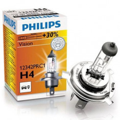 Bec far auto Philips Vision 12342PRC1 +30% H4 12V 55W