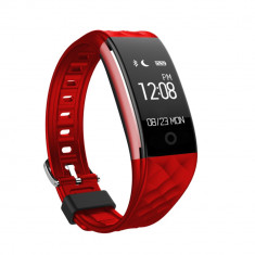 Bratara fitness inteligenta S2 cu masurarea ritmului cardiac, Notificari, Pedometru, Bluetooth, Rosie foto