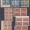1947 FUNDATIA REGELUI MIHAI SCUTIT TAXA POSTALA SUPRATIPAR LOT BLOCURI DE 4 MNH