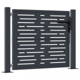 Cumpara ieftin Poarta pentru gradina, antracit, 105x80 cm, otel, dreptunghiuri