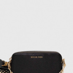 MICHAEL Michael Kors poseta de piele culoarea negru