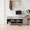 VidaXL Bancă de pantofi, gri sonoma, 102x35x55 cm, lemn prelucrat 829722
