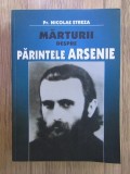 Pr. Nicolae Streza - Marturii despre Parintele Arsenie