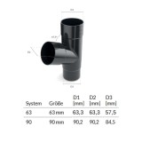 T-St&uuml;ck graphit System 63