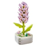 Set De Constructie Floare Liliac Mov 3D Innovium&trade;, Model Realist In Ghiveci, 128g, Dimensiuni 19.5 &times; 14 &times; 4.2 CM