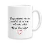 Cana alba personalizata buze adorate, INOVATIX&reg;. 330ml, Oem