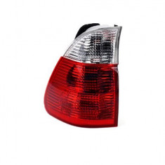 Stop spate lampa Bmw X5 (E53), 05.03-10.06, omologare ECE, spate, fara suport bec, exterior, cu semnalizare alba, 63217164475, Stanga