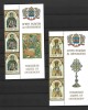 ROMANIA 2023 - SFINTI ROMANI AI ORTODOXIEI, 3 SERII + MANSETA, MNH - LP 2432, Nestampilat