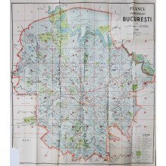 Planul Municipiului Bucuresti, 1939, ULISSE SIMBOTEANU SI M. D. MOLDOVEANU