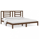 Cumpara ieftin Cadru de pat, maro miere, 200x200 cm, lemn masiv de pin