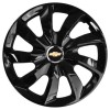 Set 4 Capace Roti 17 inchi (R17), Stig Negru Lucios, Compatibil cu Chevrolet, Autohelix MSA