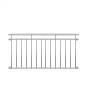 Balustrada Franceza Inox 90x184 cm Balcon/Terasa, Protectie Copii/Animale, Argintiu