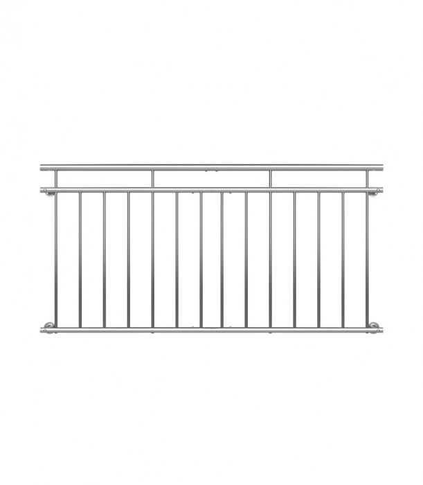Balustrada balcon/terasa franceza, Inox, 90 x 184 cm