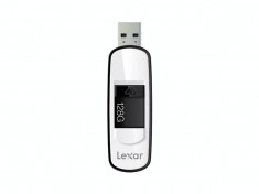 Memorie USB Lexar JumpDrive S75 128GB USB 3.0 Negru/Alb foto