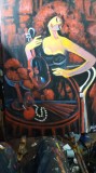 Pictura &quot;Artista cu vioara&quot;, Acril pe panza (65x50 cm)