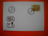 HOPCT PLIC FDC S NR 486 FANFARA / MUZICA 1980 COSTUME POPULARE LIECHTENSTEIN