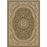 Covor Model Lotos 1555-610, Marime 60 x 110 cm, Verde, Inaltime Fir 8 mm, Antialergic, Polipropilena, Living, Dormitor, Sufragerie, Birou