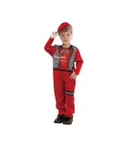 Costum carnaval Pilot de curse pentru copii, 3-4 ani ( 92-104 cm)