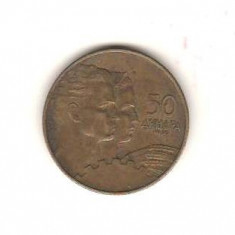 SV * Iugoslavia 50 DINARA 1955 AUNC+ luciu monetarie partial