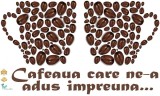 Sticker bucatarie - Cafeaua care ne-a adus impreuna - 70x40 cm