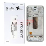 LCD+Touchscreen cu Rama Samsung Galaxy A54 5G / A546 WHITE Original Service Pack