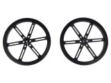 Ax Negru cu Crestătură D 90mm, Diametru 3mm