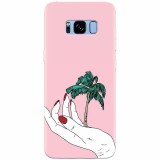 Husa silicon pentru Samsung S8, Palm Tree