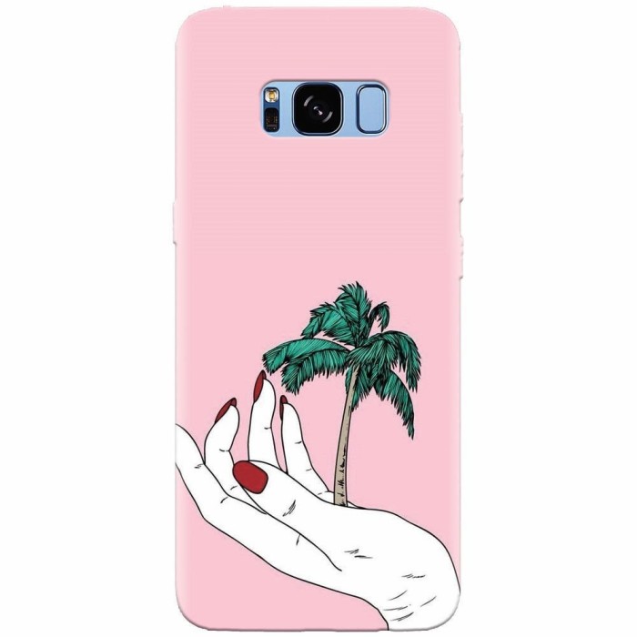 Husa silicon pentru Samsung S8 Plus, Palm Tree