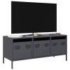 Gossi dulap tv, antracit, 101,5x39x43,5 cm, otel laminat la rece
