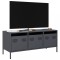 Gossi dulap tv, antracit, 101,5x39x43,5 cm, otel laminat la rece