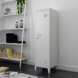Dulap metalic Kurikka 137x38x38cm alb [en.casa] HausGarden Leisure