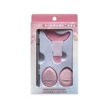 Kit de Aplicare Tus, Cyrax, pentru Incepatori, Accesoriu Machiaj, 4 Produse, Tus Impermeabil, Negru, Cutie Roz