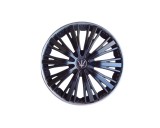 Set 4 Capace Roti EVO Negru Argintiu 15 Inch ALM - Plastic ABS Durabil - Accesorii Auto Jante Otel