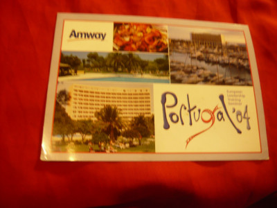 Ilustrata Portugalia cu Reclama Amway , circulat 2004 foto