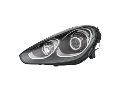 Far Porsche Cayenne (92a), 10.2014-12.2017, montare fata, stanga, D8S+H7+LED; electric; fara ballast; xenon; cu lumina pentru viraje statica, HELLA foto