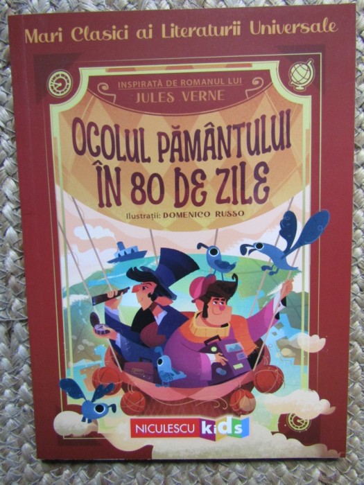Jules Verne - Ocolul pamantului in 80 de zile ILUSTRATII DOMENICO RUSSO