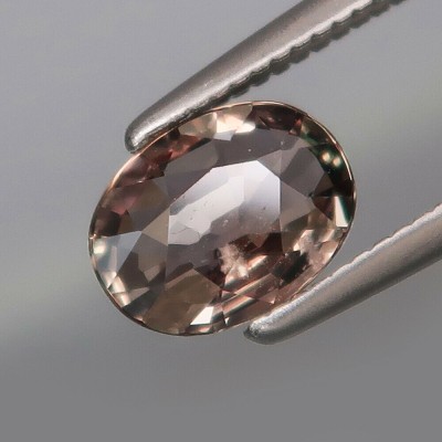 ~ ~ SAFIR NATURAL NETRATAT maro-roz 1,07 ct. Certificat de Autenticitate ! ! ! foto